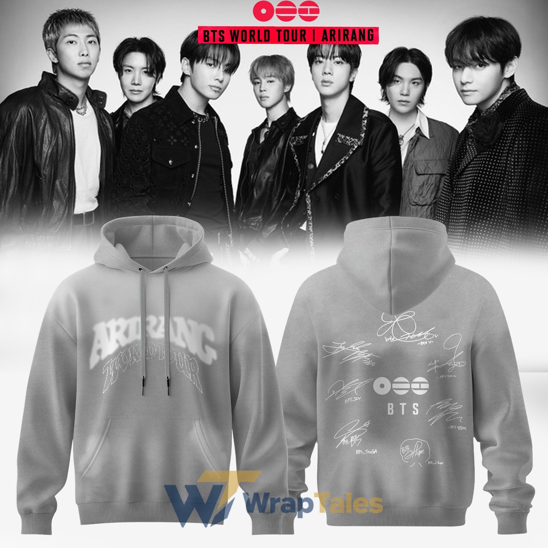 BTS World Tour Arirang 2026 Merch Limited Edition Hoodie - Premium