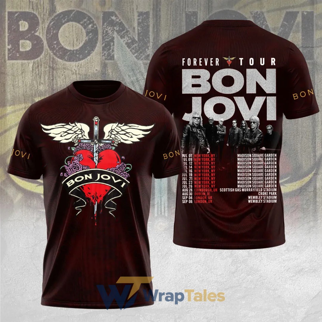 Bon Jovi Band Forever Tour 2026 Limited Edition Shirt - Premium