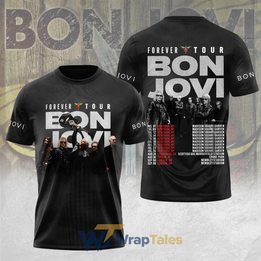 Bon Jovi Band Forever Tour 2026 Special Shirt - Premium Custom