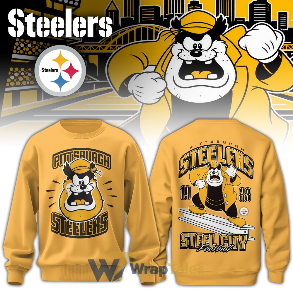 NFL Pittsburgh Steelers x Disney Special Oatmeal Pete Sweatshirt