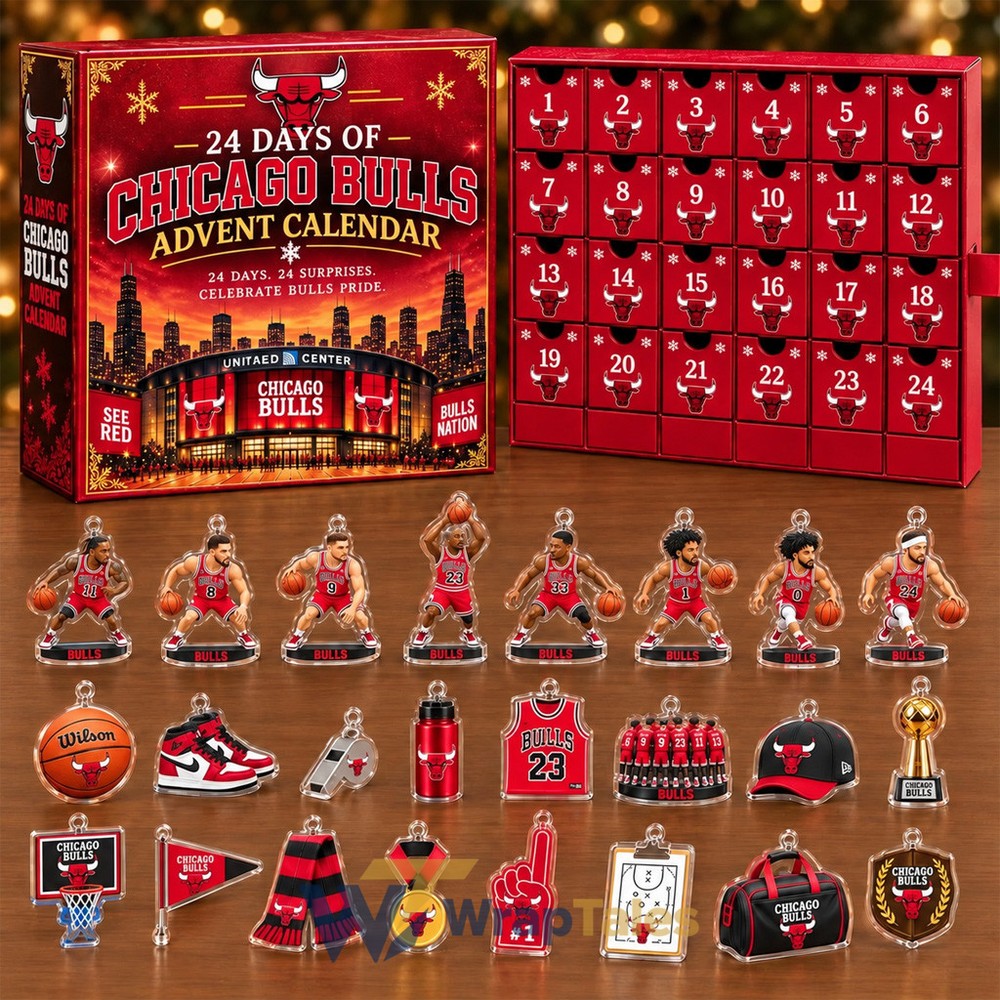 2026 Chicago Bulls Christmas 24 Days Advent Calendar