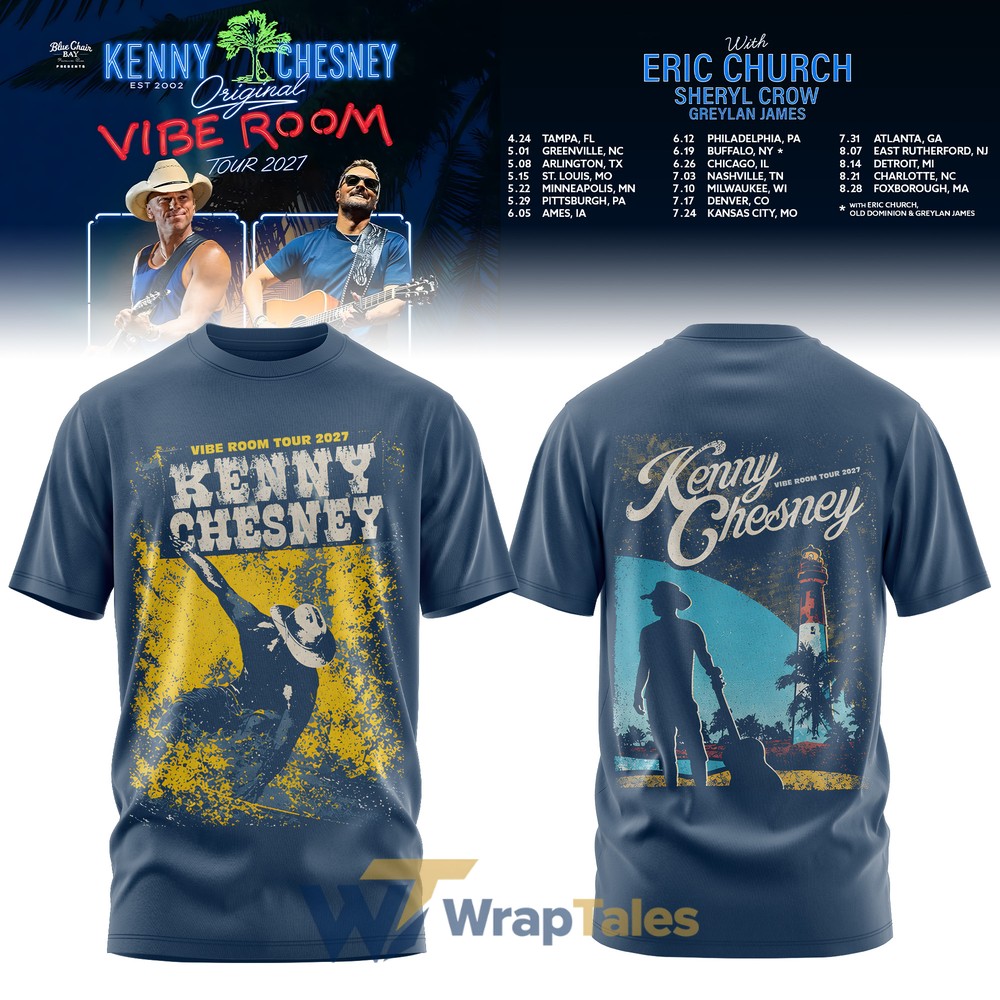 Kenny Chesney Vibe Room Tour 2027 Limited Edition Shirt - Premium