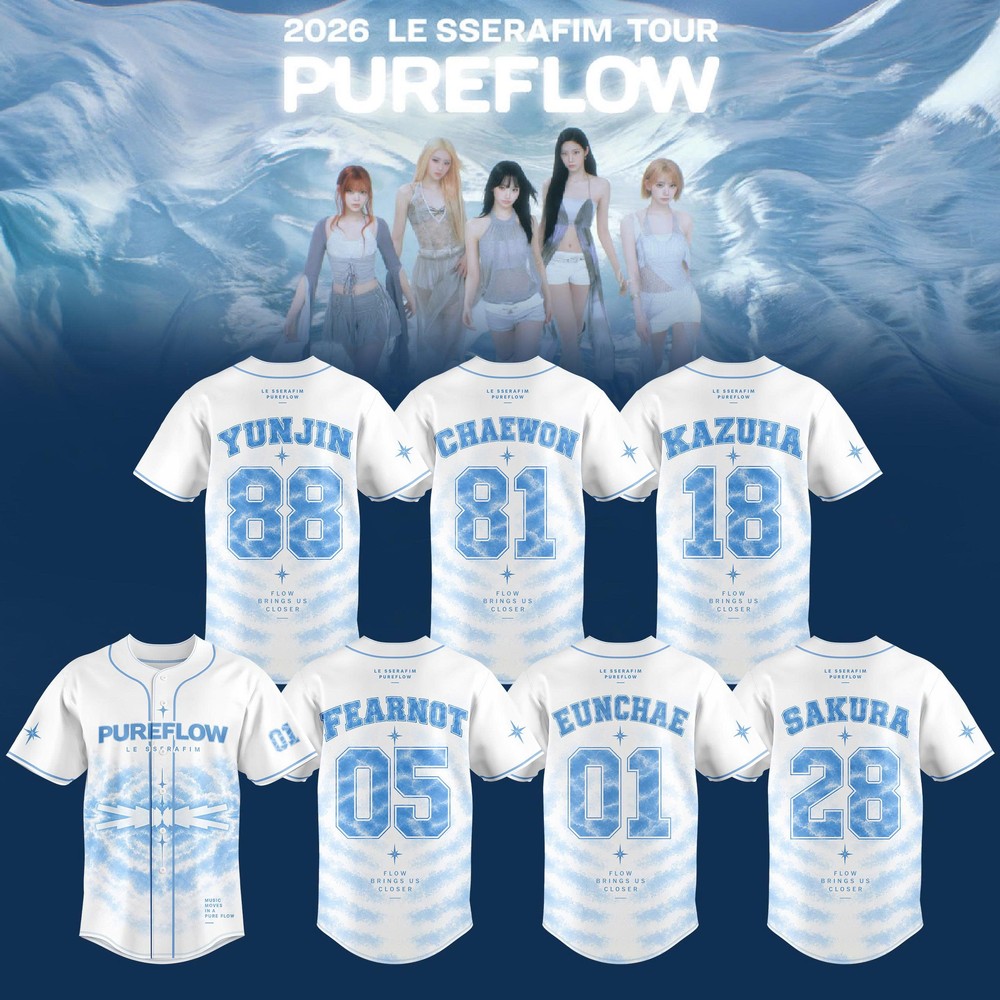 LE SSERAFIM PUREFLOW WORLD TOUR 2026 Limited Edition Baseball