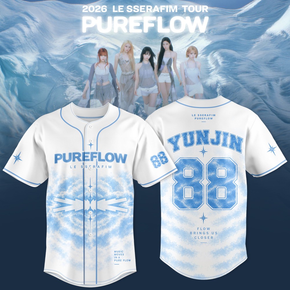 LE SSERAFIM PUREFLOW WORLD TOUR 2026 Limited Edition Baseball LE SSERAFIM PUREFLOW WORLD TOUR 2026 Limited Edition Baseball
