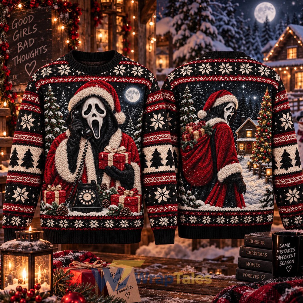 Scream Ghostface Santa Claus Christmas Holiday 2026 Special Ugly
