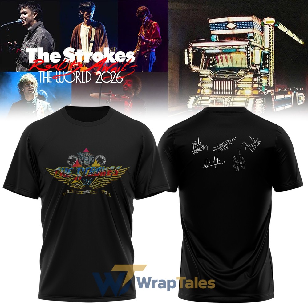 The Strokes Reality Awaits World Tour 2026 Signature Shirt